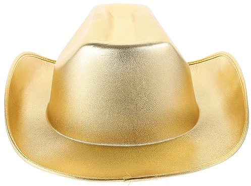 ibasenice Glitzernder Cowboyhut für Damen und Herren Westernhut mit Breiter Krempe und Funkelndem Finish Ideal für Partys Karneval und Kostüme Cowboyhut Prop und Accessoire