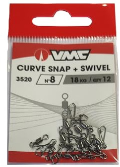 Vmc Emerillon 3520 Curve Snap + Swivel - No.8 - R.18Kg - AVM290122