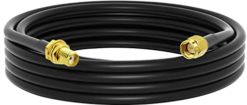 YILIANDUO Cable Extensión LMR240 5m SMA Macho-Hembra 50 Ohmios Baja Pérdida | Cable coaxial RF compatible 3G,4G,5G,LTE,ADS-B y WiFi, ideal para radioaficionados, antenas y equipos de comunicación