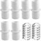 Pool Schlauchverbinder 32mm,6 Pcs Poolschlauch Verbinder,Poolschlauch Adapter mit 12 Schlauchschellen,Wasserschlauch Verbinder,Pool Adapter Doppelschlauchtülle