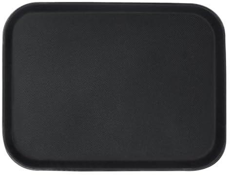 Argon Tableware Plastic Serving Tray - Pack of 1-51 x 38cm - Non-Slip Platter Serveware Rectangle Tray for Restaurants, Wedding Catering, Food, Drinks, Snacks, Painting, DIY