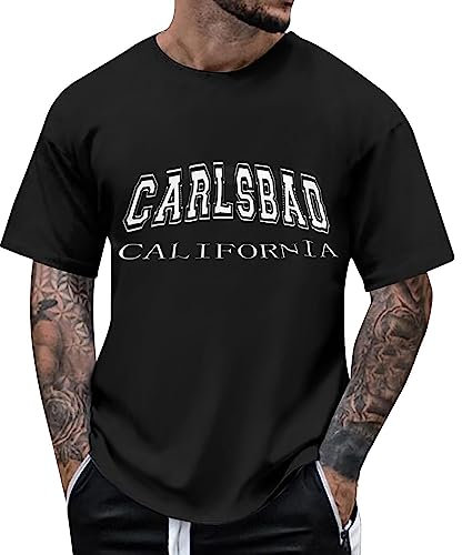 Tshirt Herren Sale T-Shirts für Herren Oversized Sommer Los Angeles Oberteile, Oversized Tshirt Herren Summer Shirt Men Baggy Tshirt Herren Gadgets für Männer