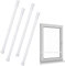 4 barras de seguridad para ventanas, 40 – 70 cm, ajustable, protección antirrobo, para ventanas y puertas