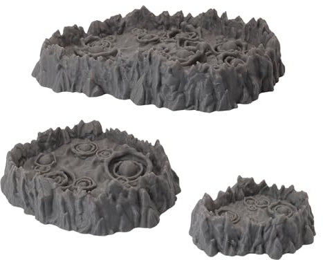 28 mm – 32 mm Skala sprudelnde Gruben Wargaming Terrain – Sci-Fi & Fantasy Streuset, 3D gedrucktes Landschaftsdiorama für Tischschlachten, Battlefield War inspirierte Miniaturen – Forged Terrain