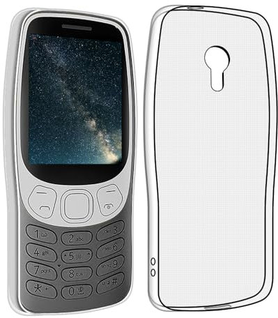 SDTEK Case for Nokia 3210 (2024) Clear Gel Transparent Soft Premium Case Cover [Silicone TPU]