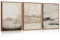 HPINUB Large Abstract Framed Canvas Wall Art Set,Minimalist Beige Gray Pastel Watercolor Wall Decor,Modern Illustration Neutral Art Painting for Living Room,Bedroom,Dining Room,Office -12X16