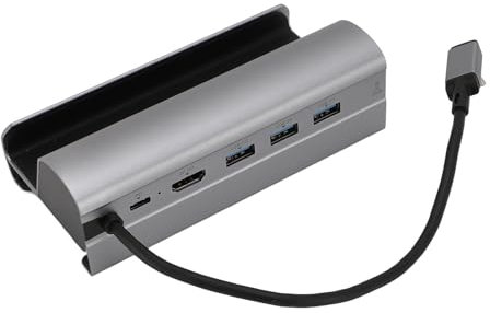 Dockingstation für Steam Deck ROG Ally, 6 in 1 Dock mit PD, HDMI 4K 60 Hz, 3 USB 3.0, RJ45 Gigabit Ethernet Port