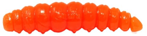 FTM Lifter Lures Larvy Cheese - 10 Gummimaden, Länge:4.5cm, Farbe:Hot Orange