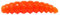 FTM Lifter Lures Larvy Cheese - 10 Gummimaden, Länge:4.5cm, Farbe:Hot Orange