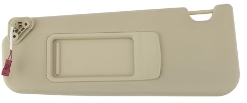 A ABSOPRO Auto Sonnenblende Mit Spiegel Für BMW 3er E90 E91 05-13 1 Stk | Farbe Beige, Material Kunststoff Glas Stoff, Abmessung 40x15.7 Cm, OE-Nummer 51167252009, Passend Für BMW X1 E84 2010-2013