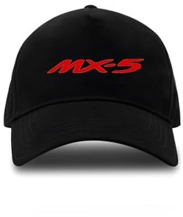 QWEERASS Auto Baseballkappe, für Mazda MX-5 Basecap Cap Sport Basecap Baseball Mütze Sonnenmütze Verstellbaren Klipp-Verschluss,A