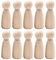 10 Stück Holzfiguren,Spielfiguren Holz,Holzfiguren Zum DIY Bemalen Und Basteln,Holzkegel,Handwerk,Bunte,Perfekt Zur Hochzeit Oder Geburtstagsdeko,Individuell Gestalten für Eine Personalisierte Deko.