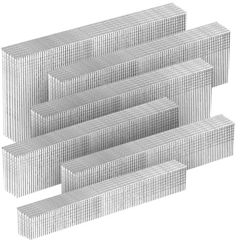 SITLDY 18 Gauge 304 Stainless Steel Brad Nails 6 Sizes 1600-Pack (5/8+3/4+1+1-1/4+1-1/2+2), Assorted Size Project Pack, for Pneumatic, Electric 18GA Brad Nailer Gun (304 Stainless Steel-1600)