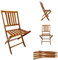 ZStyle Chaise De Jardin Pliante En Bois Pour Extérieur Haut Dossier Salle À Manger Patio Balcon Terrasse