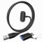 IIISOGNO USB Charger for Fitbit Charge 6/5 Luxe, Magnetic Charging Cable with Reset Button, Power Cord Replacement with Type-C Adapter for Fitbit Charge 6/5 Luxe Watch, (3.3FT| Black)