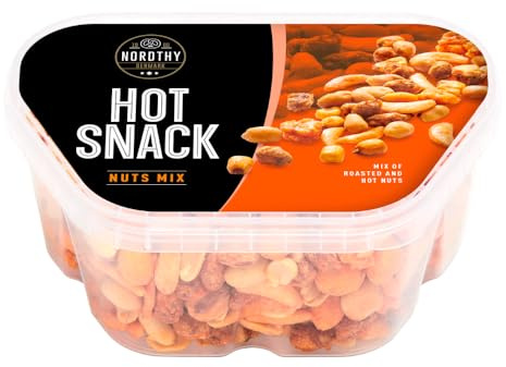 Hot Snack - geröstete und scharfe Nüsse Snack Box aus Dänemark 360g
