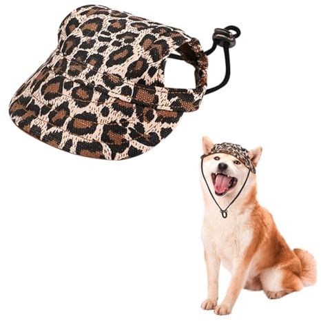Baseballmütze Kleine Hunde Hundecap mit Ohrlöchern Basecap Sommer Baseballkappe Verstellbar Hundehut Welpen Hundemütze Sport Kappe Sonnenschutz Sonnenhut Katze Mütze Haustier Cap Outdoor