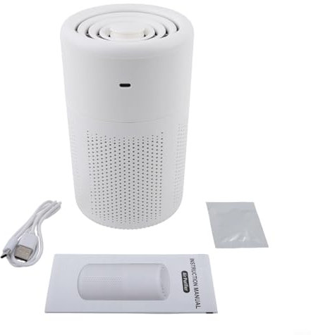 Powerful Desktop Air Cleaner with Aromatherapy Tablets for Enhanced Atmosphere (Purifier)