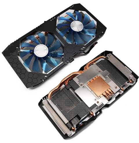 ZCDYGHU FDC10H12S9-C 4PIN RX590 GPU-Kühlkörper für XFX HIS RX 590 IceQ X² OC 8 GB Grafikkarten-Kühlerlüfter