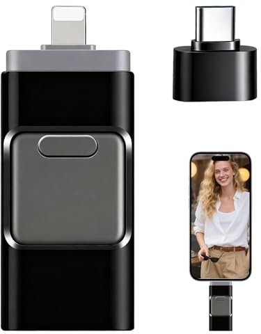 Cle USB pour Iphone Stockage, 2 pièces USB pour Iphone Stockage, Cle US B pour IP Hone, pour Iph One Cl e U SB, pour iOS, pour Android, pour Pad, pour PC, pour STO ckage Photos, Vidéos, Fichiers.