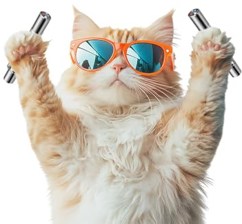 YYCAT 2 Pcs Interactive Cat Toys for Indoor Cats, Cat Teaser Wand Toy
