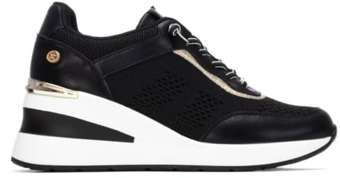XTI - Sportschuhe Sneaker Damen Schwarz - Bequeme und vielseitige Schuhe - Casual Mode - Modell 14544702 (Größe 37)
