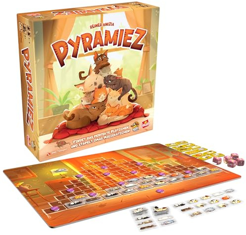 Goliath – PYRAMIEZ | Kinderspiel auf Deutsch ab 8 Jahren, Familienspiel für 2 - 4 Spieler, Brettspiel für Kinder und Erwachsene