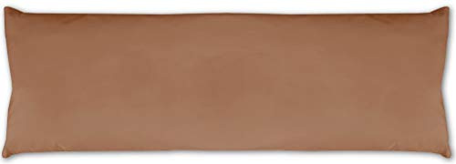 Bestlivings Seitenschläfer Kissenhülle Kissenfüllung Körperkissen, bequem und anschmiegsam in vielen erhältlich (ca. 40x120cm / braun - Hellbraun)