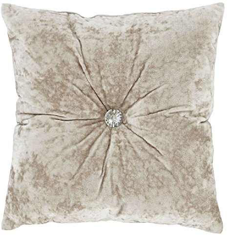 Catherine Lansfield Living Crushed Velvet 45x45cm Cushion Natural