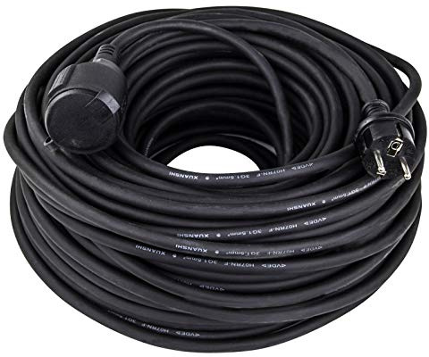 40 m Verlängerungskabel Kabel H07RN-F 3x1,5mm² IP44 für innen + außen schwarz