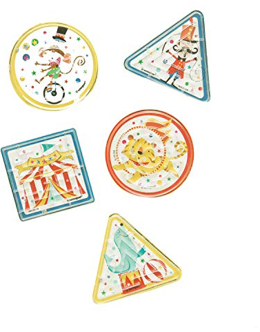 Unique Party Supplies 84772 Partygeschenke - Zirkustiere-Kugellabyrinth-Spiele - 6er-Pack