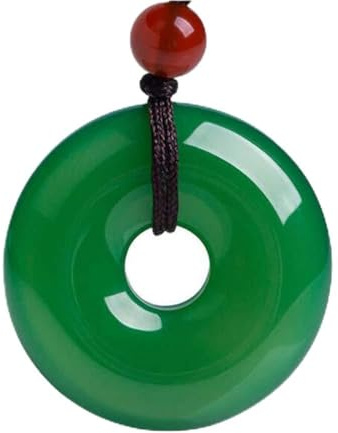 ZHIBO Fine Jewelry natürliche grüne Jade medulläre anhänger glück segen Halskette Frauen männer Geschenke hot