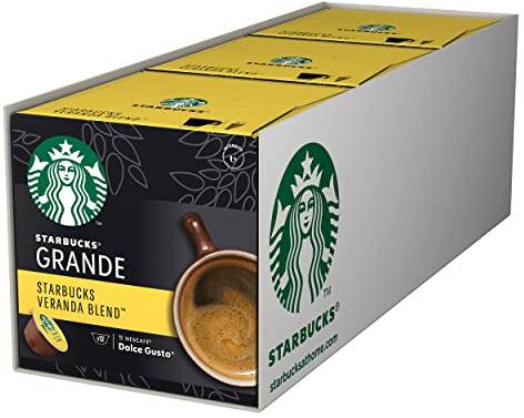 Starbucks Nescafé Dolce Gusto Veranda Lot de 3 boîtes de 12 Capsules de café
