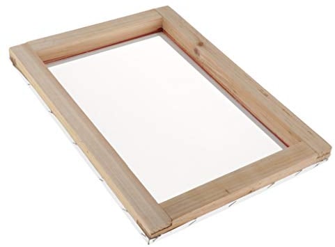 B Baosity Siebdruckrahmen Siebdruck-Rahmen aus Holz für Basic Schablone Siebdruck - 20x30cm 55T