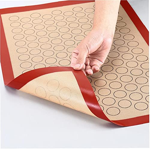 TOSSPER Macaron del Silicone Cottura Mat per Cuocere Pans Amaretto Pasticceria Cookie Fare Livello Professionale Antiaderente Stile Casuale