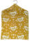 Jolee Fabrics Premium Patterned Oilcloth Peg Bags with Wooden Hanger - Water Resistant Peg Bag, Clothes Clip Storage Perfect for Any Washing Line (Narvik Ochre Yellow Peg Bag)