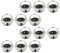 Artibetter 12 Stücke Mini Schellen Glocken Zum Basteln Silber Glöckchen 50mm Metallglöckchen Weihnachtsbaumschmuck Jingle Bells Traumhandel für Schmuck Weihnachten Handwerk Anhänger