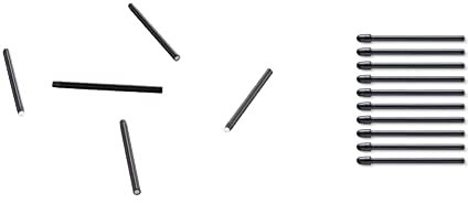 Wacom Pack de 5 Mines de Rechange Souples pour Stylet d'Intuos Pro et Intuos 4/5 - Noir & ACK22211 Pen Nibs - 10 Pointes Standard pour Stylet Wacom Pro Pen 2 et Wacom Pro Pen 3D.