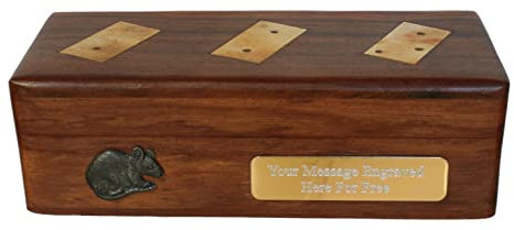 Gamekeepers Cottage gifts Mouse Wooden Dominoes In Wooden Box FREE ENGRAVING Gift 434