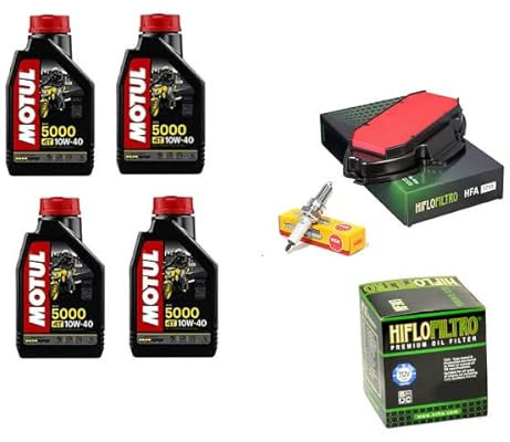 KIT TAGLIANDO CANDELA FILTRI + OLIO MOTORE COMPATIBILE CON Suzuki DL 650 A V-Strom ABS 2012 2016