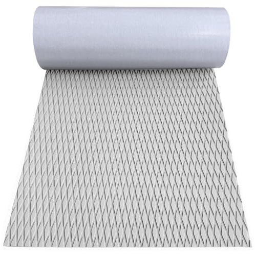 Boat Flooring EVA Foam Boat Decking Marine Carpet Sea Deck Boat Flooring Sheet Self-Adhesive White Marine Flooring for Fishing Boat Kayak Yacht Motorboat RV Floor Swimming Pool Golf Cart 94.5 x23.6