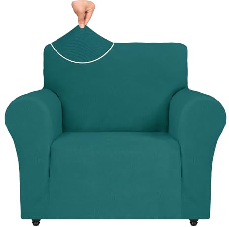 Ystyle Sesselbezug Stretch, Sessel Überzug, Sofabezug 1 Sitzer, Sofaschoner rutschfest, Sofa Überzug, Elastisch Couch Überzug Mit Armlehnen, Sofa Cover Sofahusse Sesselhusse, Türkis