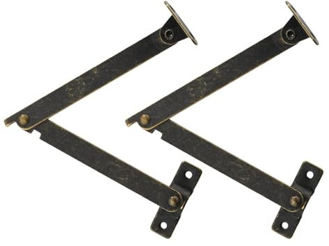 kowaku Deckelstützscharniere, 2 Stück, Halterungen zum Anheben für Schrank, Schmuckkästchen, Schrank, Truhe, 195MM