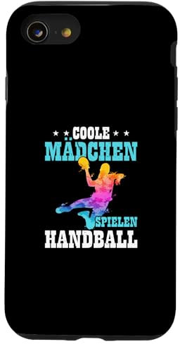 Lustiges Damen Coole Mädchen Spielen Handball Hülle für iPhone SE (2020) / 7 / 8