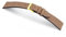 MANUFAKTURWERK Uhrenarmband HOHELUFT | Leder | für Damen und Herren | goldene Schließe, Größe:M (Standard). 24/20 mm, Farbe:Sand