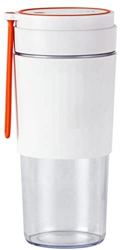 Licuadora de 300 ml para batidos, 1200 mAh, recargable, licuadora, vaso exprimidor para casa, oficina, exprimidor de plástico, colador con tapas para niños