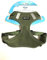 Petlando Hundebrustgeschirr Mesh-Vest Olive S (Halsumfang 26-32 cm, Brustumfang 37-49 cm)