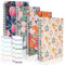SHAIDOJIO 4 Stück Notizbuch A5, Spirale Notizbücher-21 * 14.5cm, 160 Seiten Hardcover A5 Notizblock mit 4 Blatt Book Tabs, Floral Kariert Abdeckung Spiralblock A5 Kariert für Memos Reisen Schue Büro