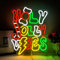 Ineonlife Weihnachts Ambiente Neon Schild für Wanddekoration, Dimmbar Festlich Led Zeichen USB Betrieben Neon Lichter für SchlafzimmerWeihnachtsfeier Wohnzimmer NeujahrUrlaub Frohe Weihnachten Dekor