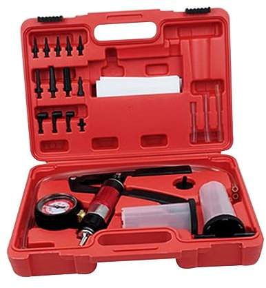 Mobestech Kit de Purge de Freins à Pompe à Vide Manuelle Manomètre